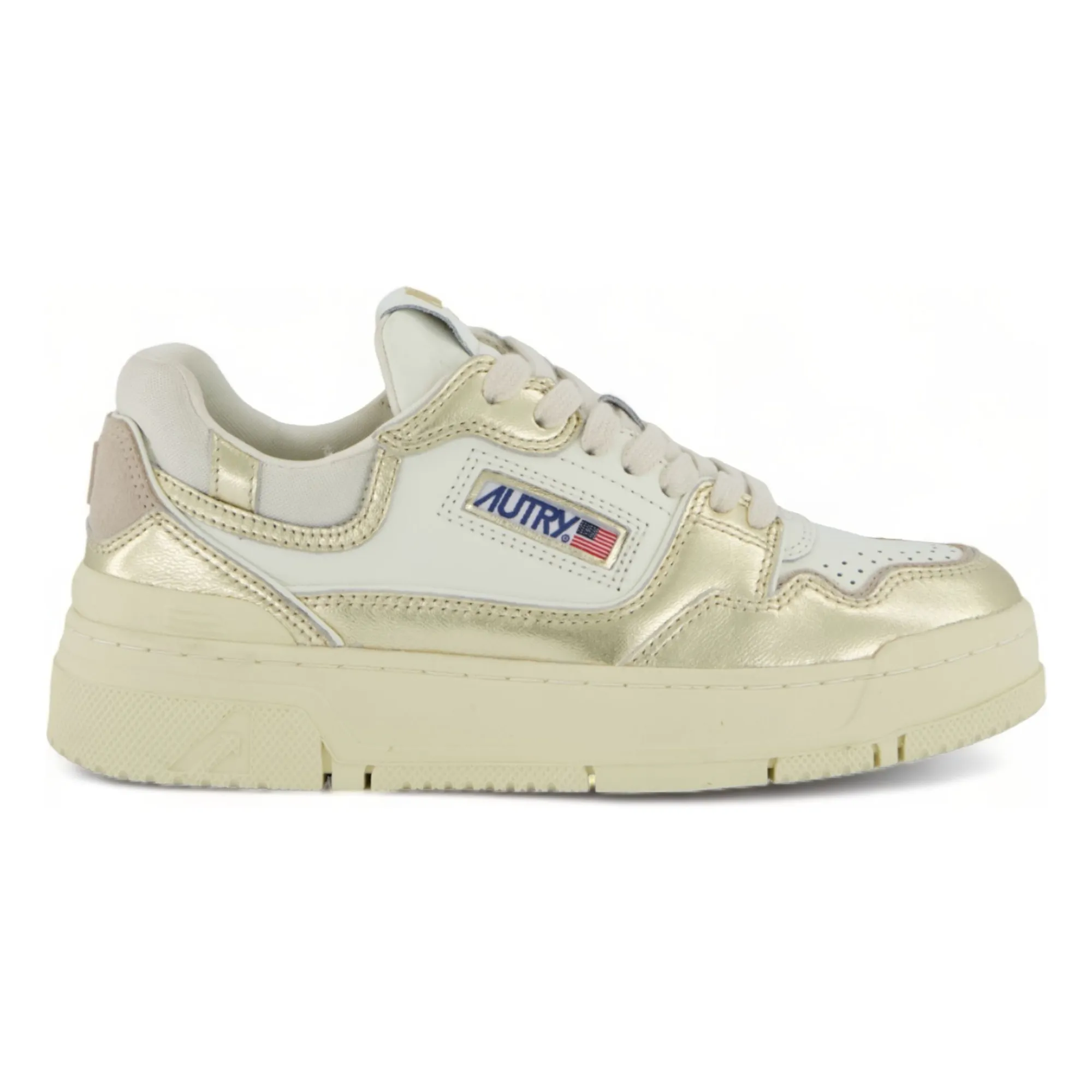 Autry Gold Clc Low Metallic Sneakers