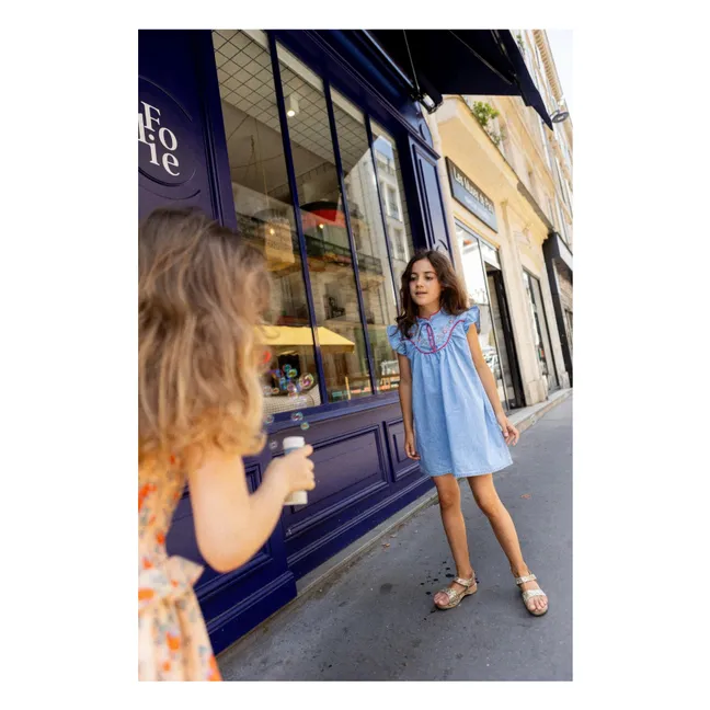 Robe Andrée Chambray | Bleu Clair