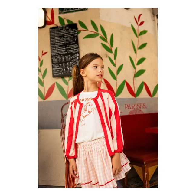 Jupe Opéra Carreaux | Rose pâle