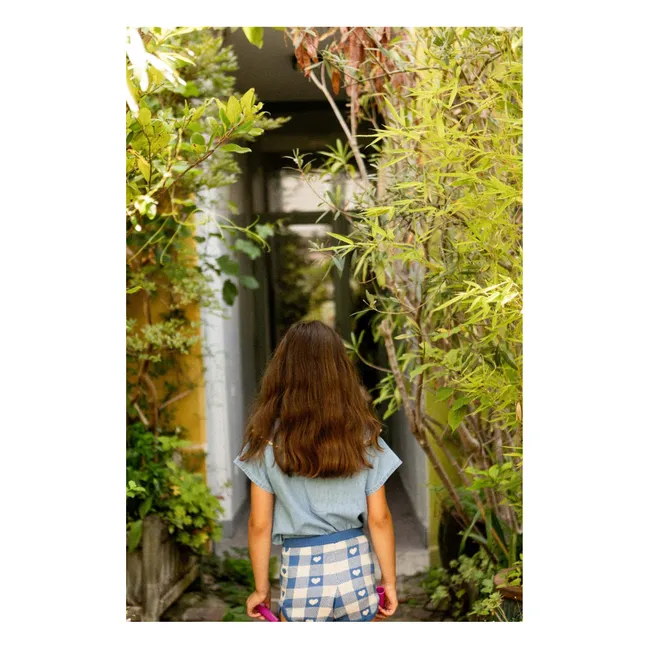 Pantaloncini a quadri Iris | Blu reale