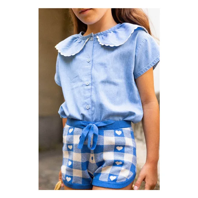 Camicetta Feston May Chambray | Azzurro