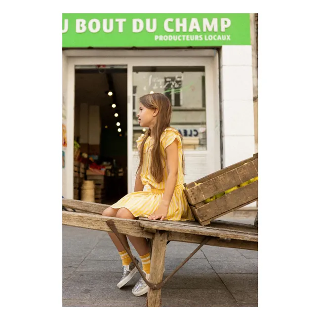 Camicetta a righe April | Giallo