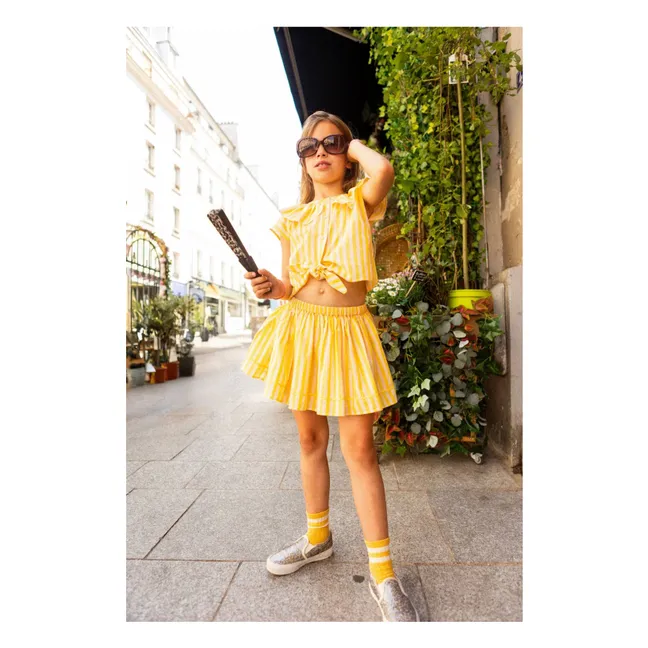 Camicetta a righe April | Giallo