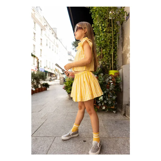 Jupe Opéra Rayée | Jaune
