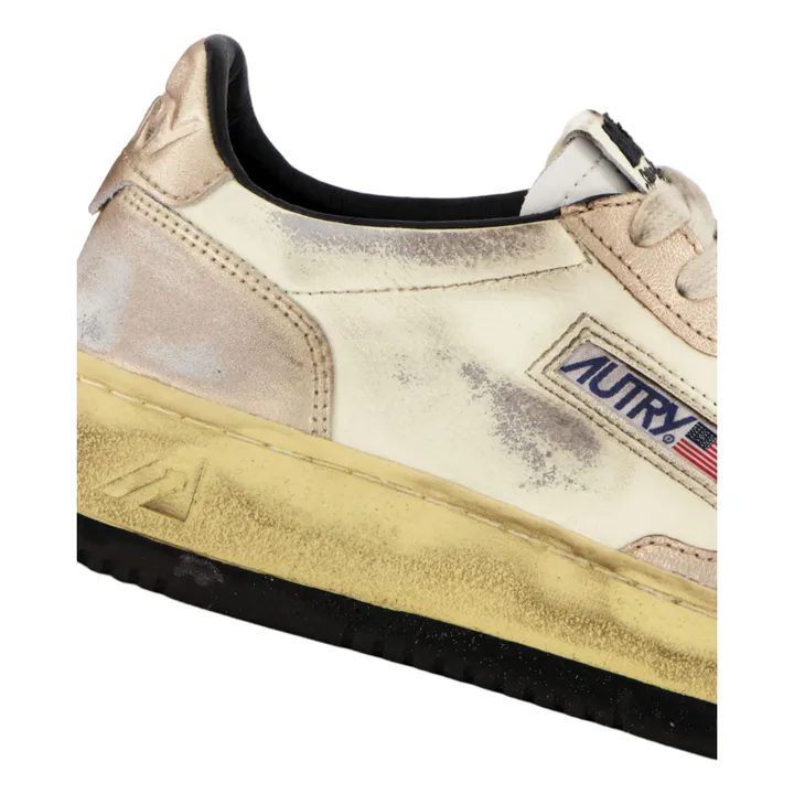 Baskets Super Vintage Low Cuir Bicolore | Powder pink- Product image n°5