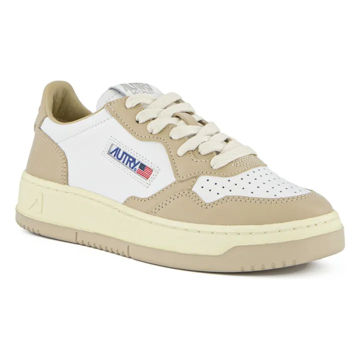 Sneakers Medalist Low Leder Zweifarbig | Beige- Produktbild Nr. 1