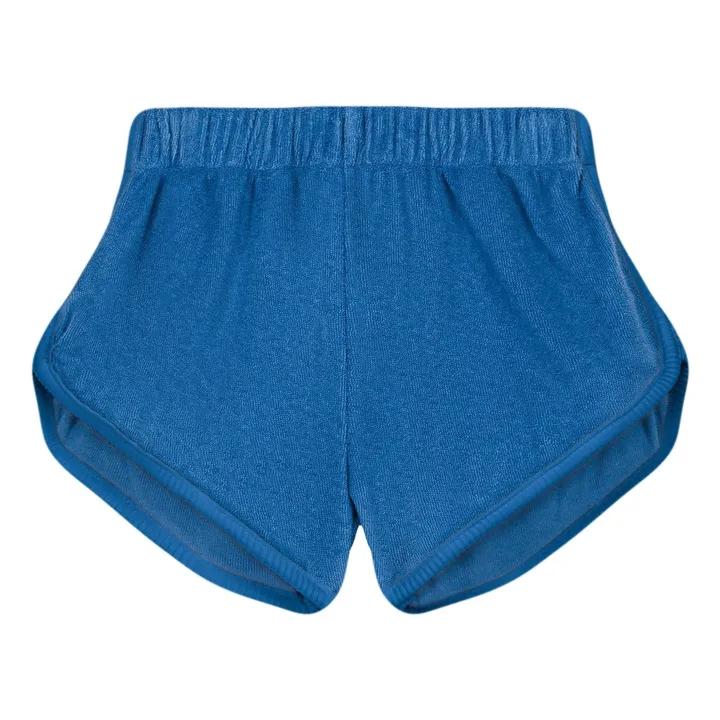 Pantalones cortos de rizo de algodón ecológico Juju | Azul- Imagen del producto n°0
