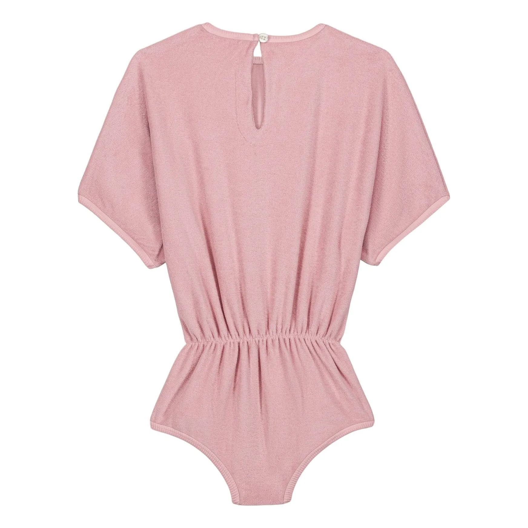 Combishort Romy Eponge Coton Bio | Rose tendre- Image produit n°1