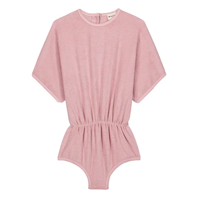 Pelele Romy de algodón orgánico | Rosa pálido