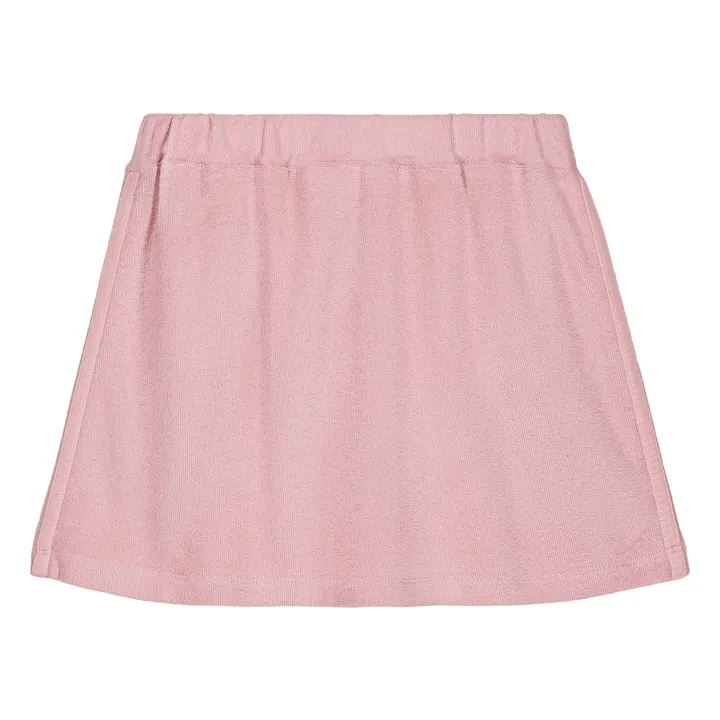 Marta organic cotton terry skirt | Soft pink- Product image n°0