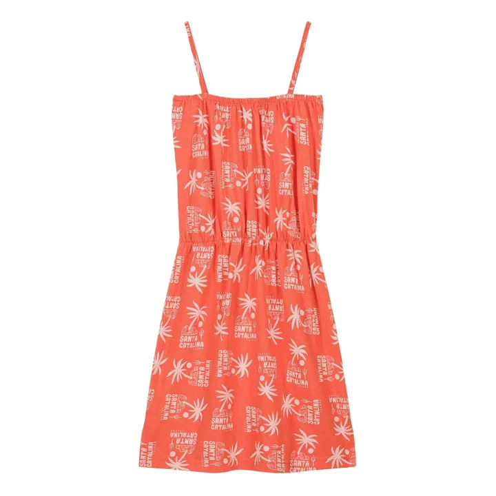 Vestido Mina Palm Tree Algodón orgánico | Naranja- Imagen del producto n°0