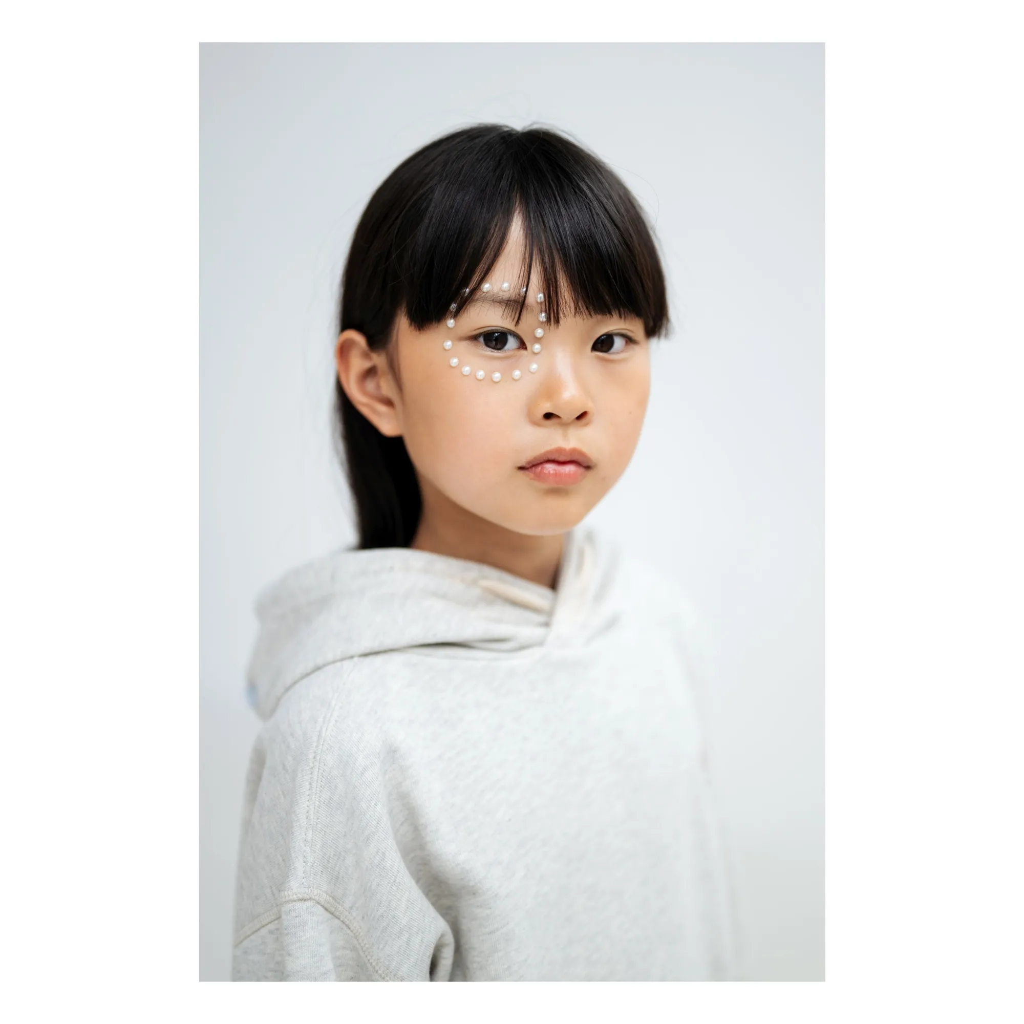 Sweat Capuche Logo Coton Bio | Gris chiné- Image produit n°6