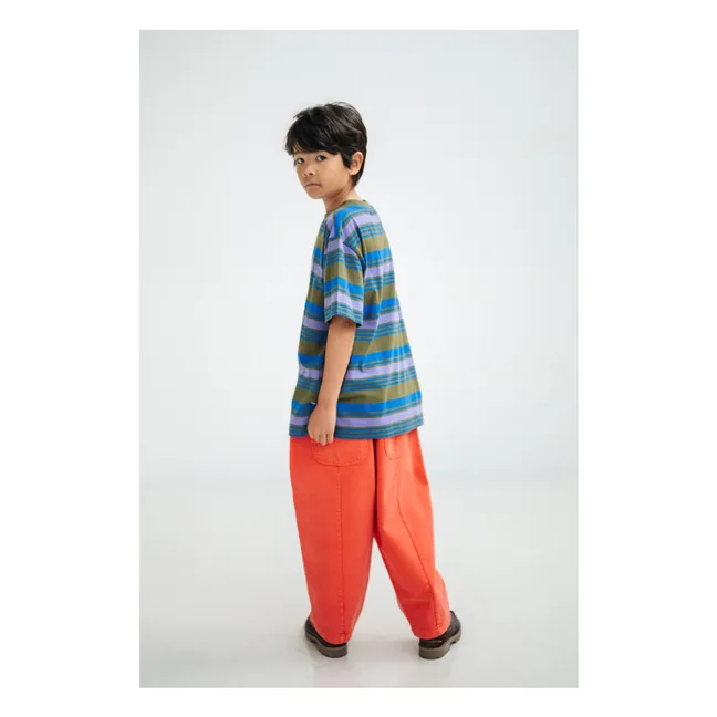 Jean Balloon Coton Bio | Rouge