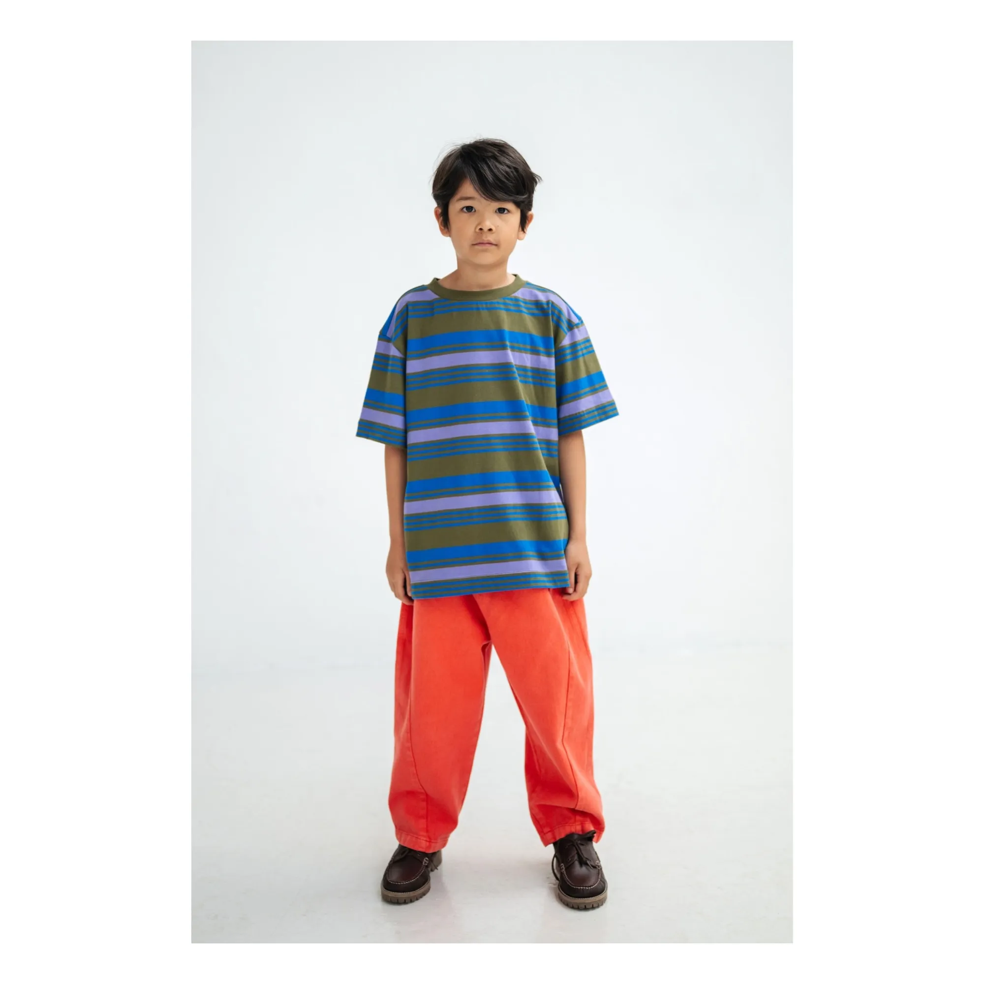 Jean Balloon Coton Bio | Rouge- Image produit n°1