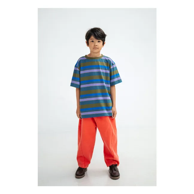 Jean Balloon Coton Bio | Rouge