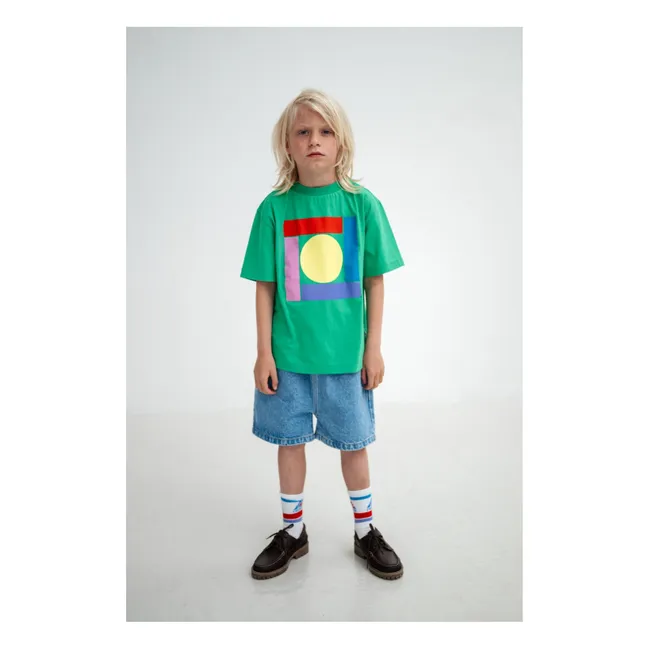 T-shirt Graphic Coton Bio | Vert