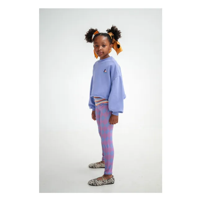 Sudadera de algodón orgánico con logotipo | Lila