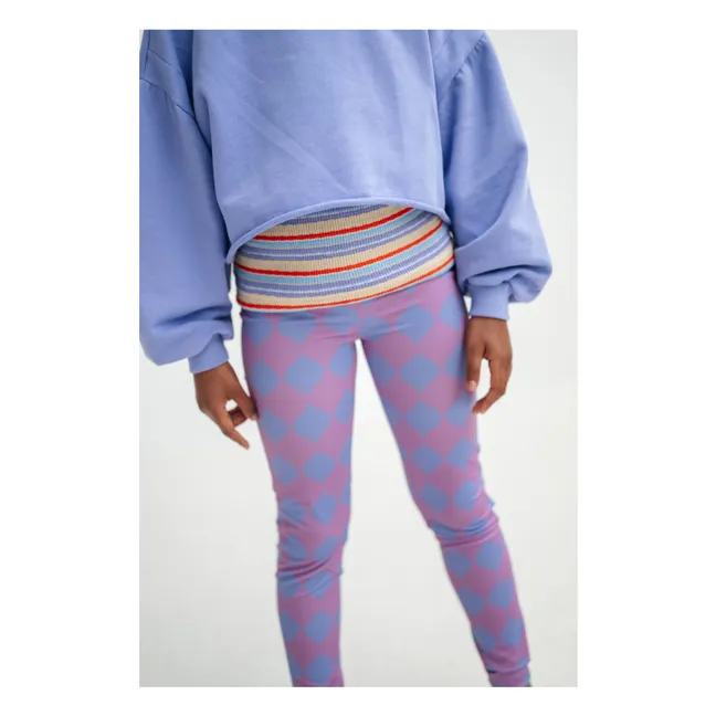 Sudadera de algodón orgánico con logotipo | Lila