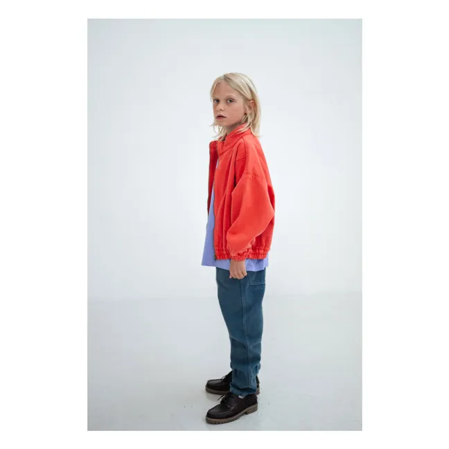 Coupe Vent Denim Coton Bio | Rouge