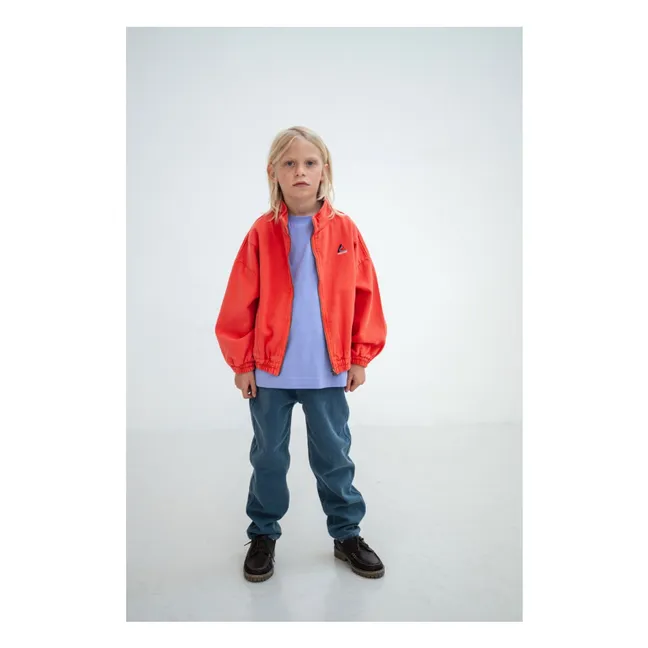 Coupe Vent Denim Coton Bio | Rouge