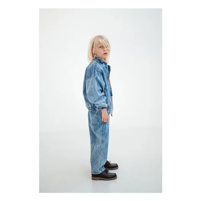 Jean Balloon Coton Bio | Bleu délavé