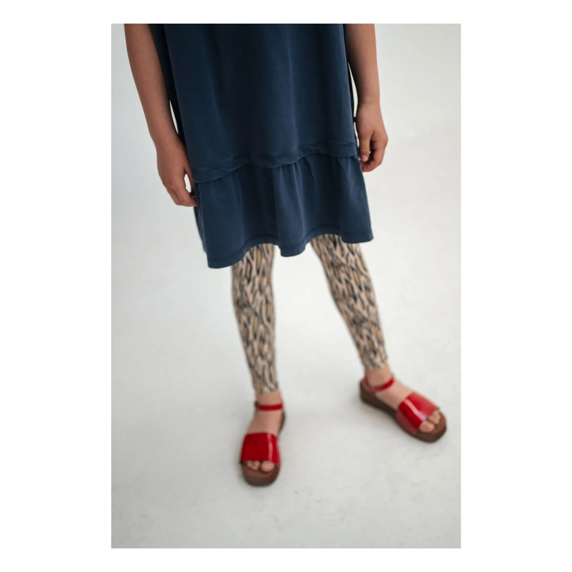 Legging Tigre Fibres Recyclées | Marron clair - Image produit n°1