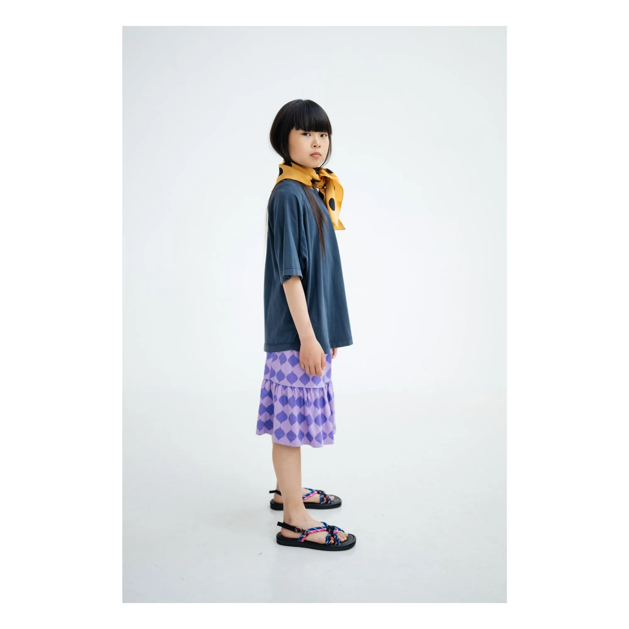 T-shirt Reglan Coton Bio | Bleu nuit- Image produit n°4