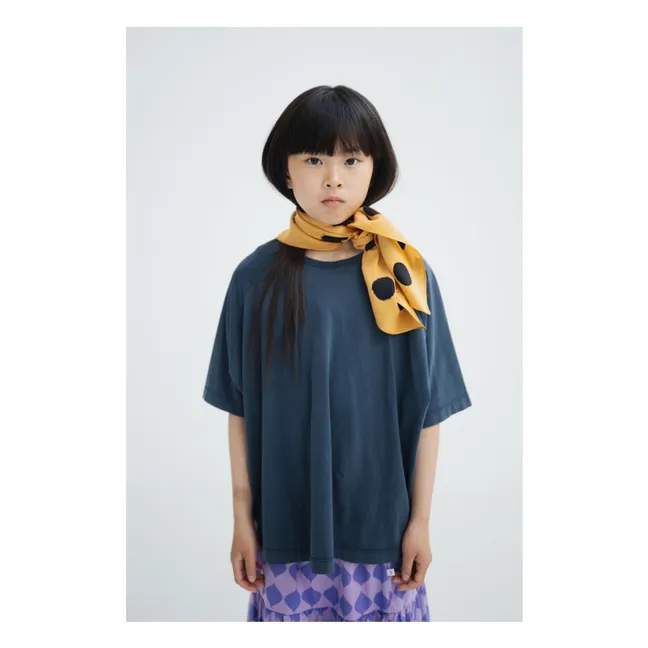 Camiseta Reglan Algodón Ecológico | Azul Noche