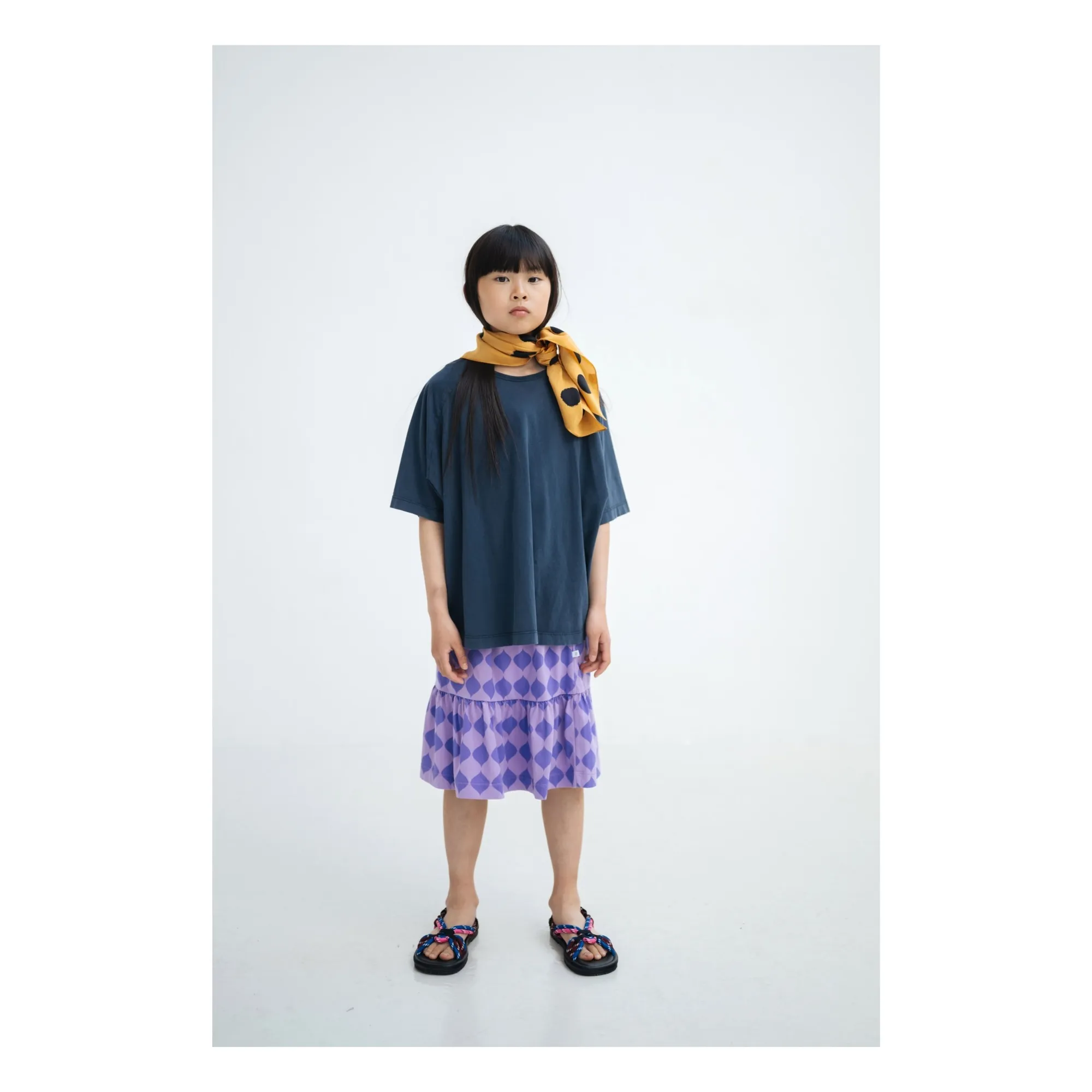 T-shirt Reglan Coton Bio | Bleu nuit- Image produit n°1