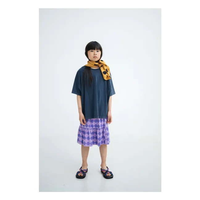 Reglan organic cotton T-shirt | Midnight blue