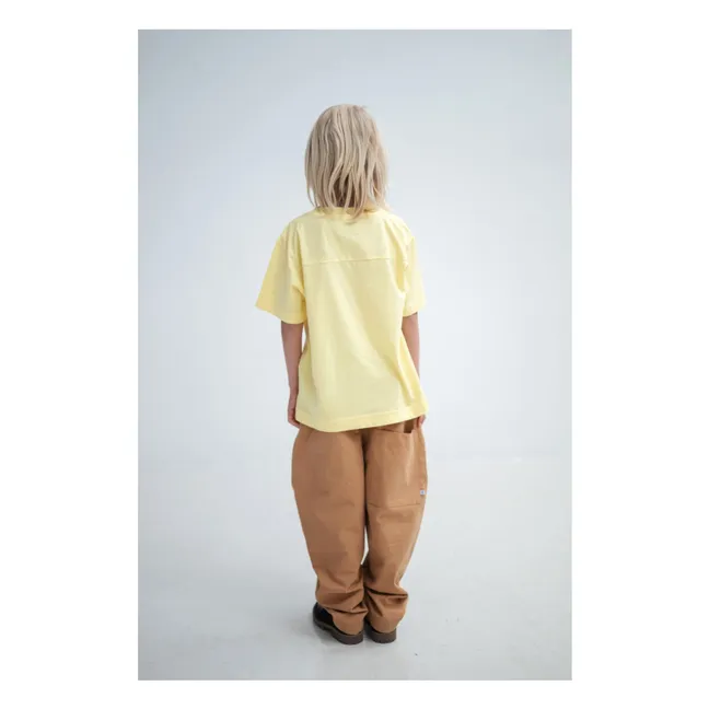 T-shirt Art Coton Bio | Jaune pâle