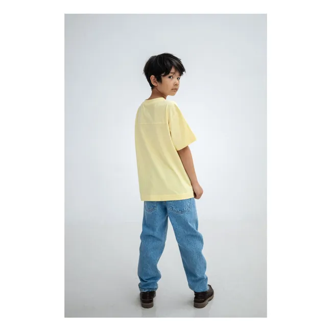 T-shirt Art Coton Bio | Jaune pâle