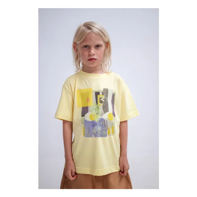 T-shirt Art Coton Bio | Jaune pâle