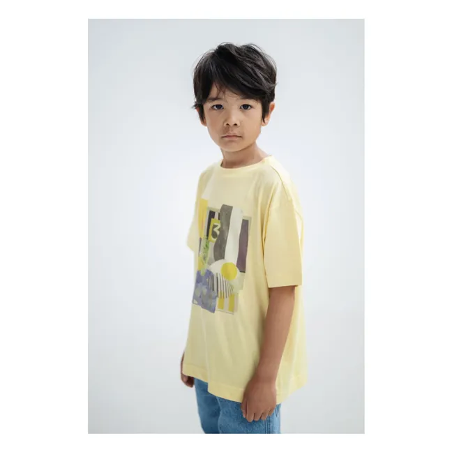 T-shirt Art Coton Bio | Jaune pâle