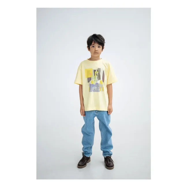 T-shirt Art Coton Bio | Jaune pâle