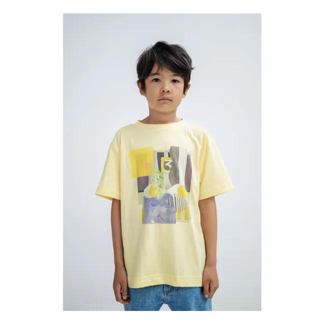 T-shirt Art Coton Bio | Jaune pâle