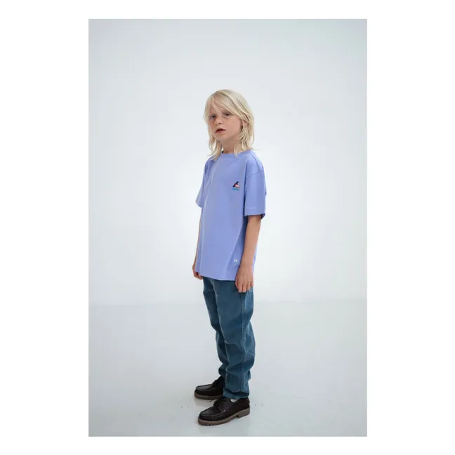 Camiseta con logotipo de algodón ecológico | Lila