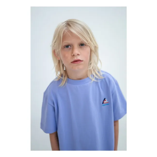 Camiseta con logotipo de algodón ecológico | Lila