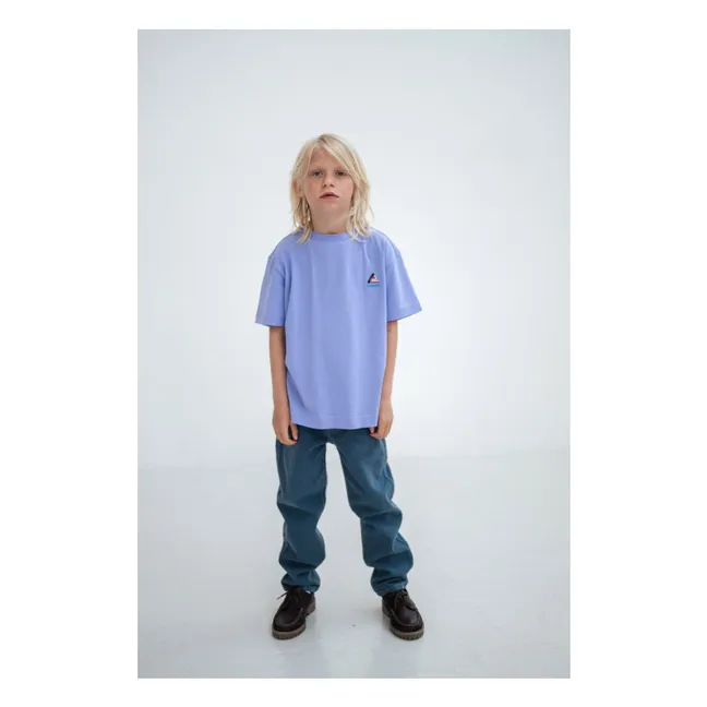 Camiseta con logotipo de algodón ecológico | Lila