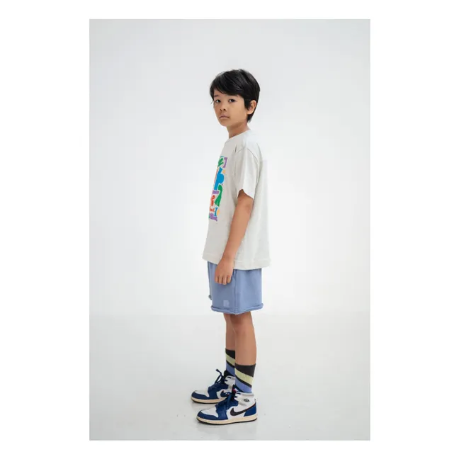 T-shirt Logo Graphic Coton Bio | Gris chiné