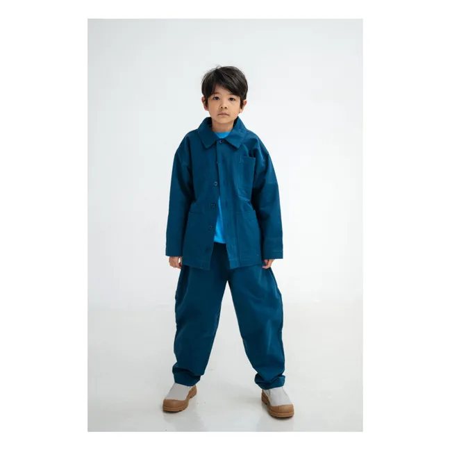 Veste Workwear Coton Bio | Bleu foncé