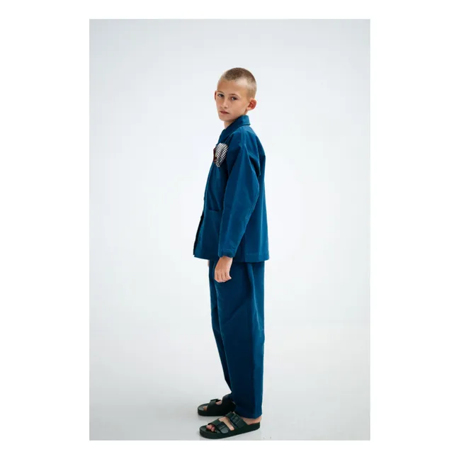 Organic cotton workwear jacket | Dark Blue