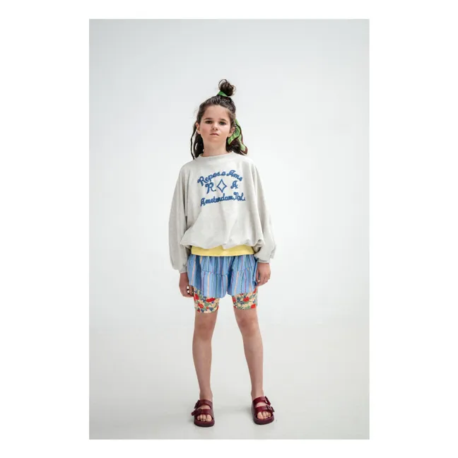 Sweat Iris Bouffant Coton Bio | Ecru chiné