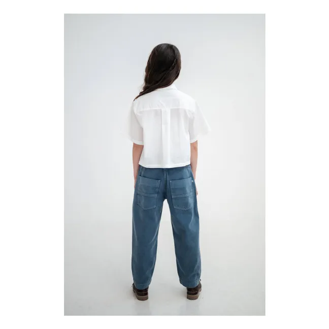 Jean Barrel Workwear Coton Bio | Bleu