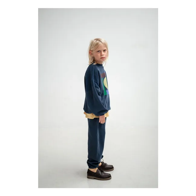 Sweat Crewneck Graphic Coton Bio | Bleu nuit