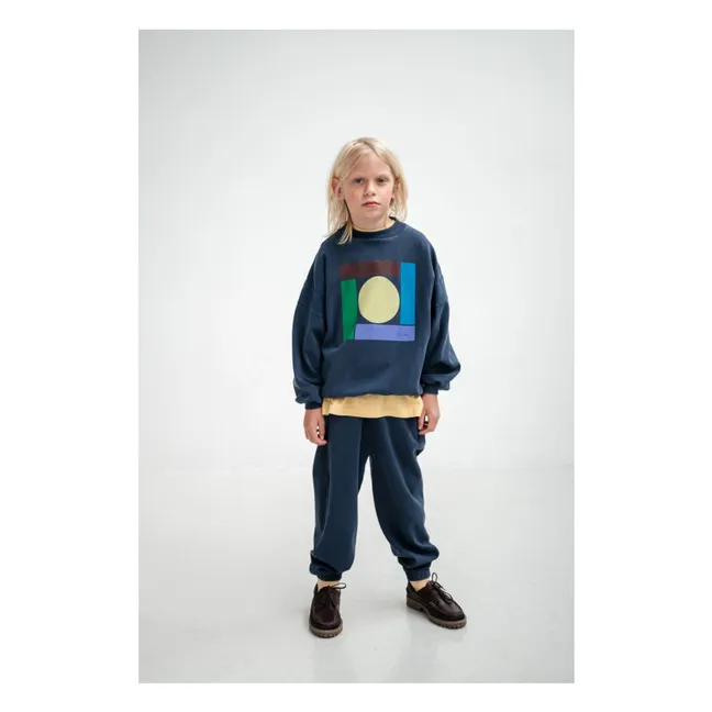 Sweat Crewneck Graphic Coton Bio | Bleu nuit