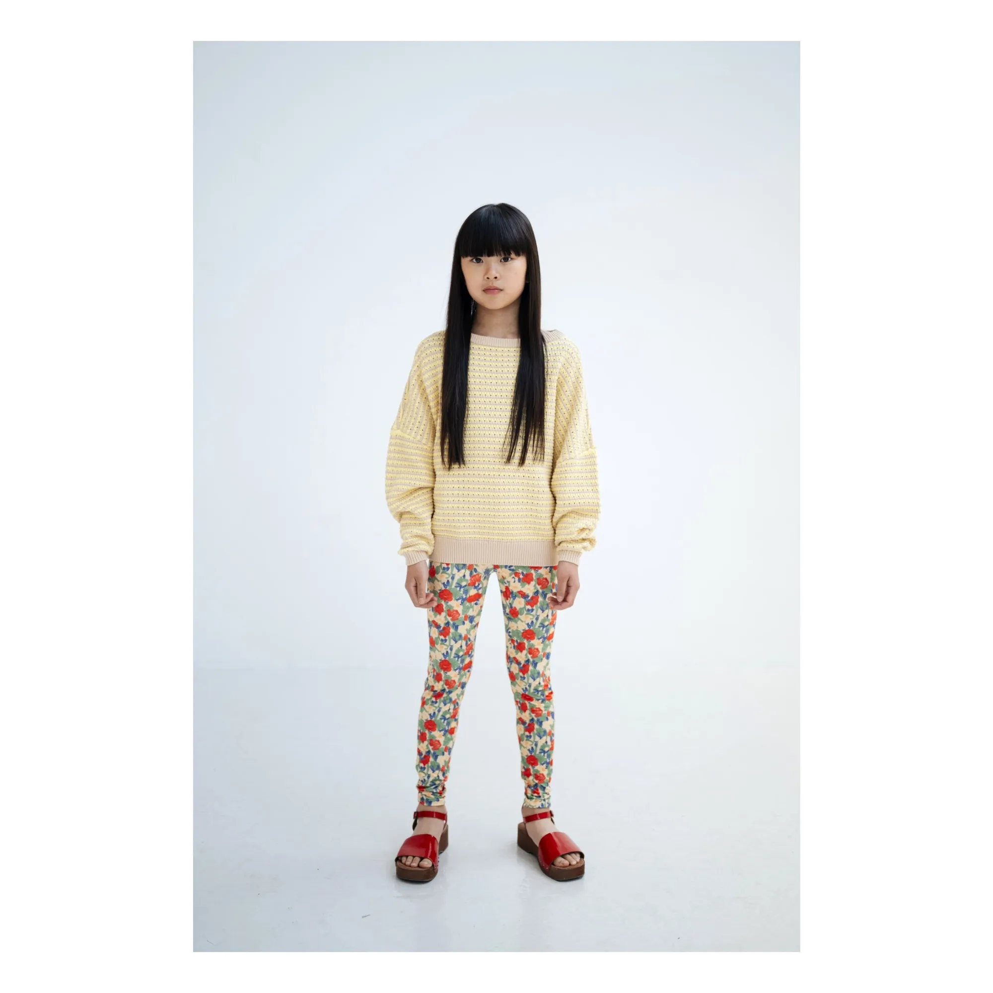 Pull Maille Rayé | Jaune pâle- Image produit n°1