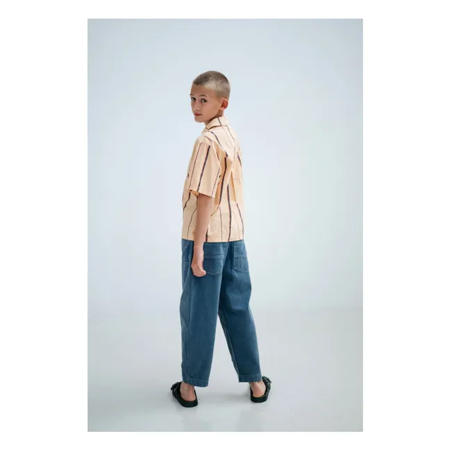 Jean Barrel Workwear Coton Bio | Bleu