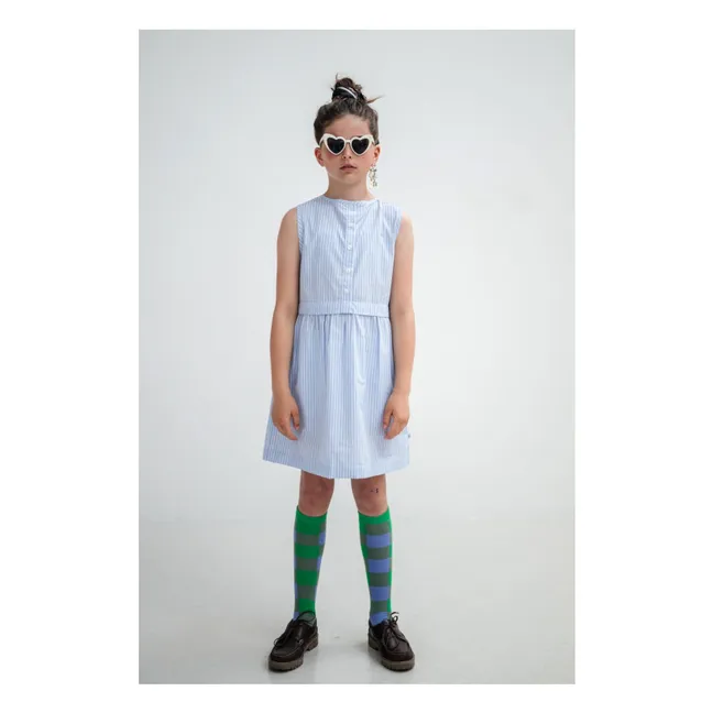 High plaid socks | Green