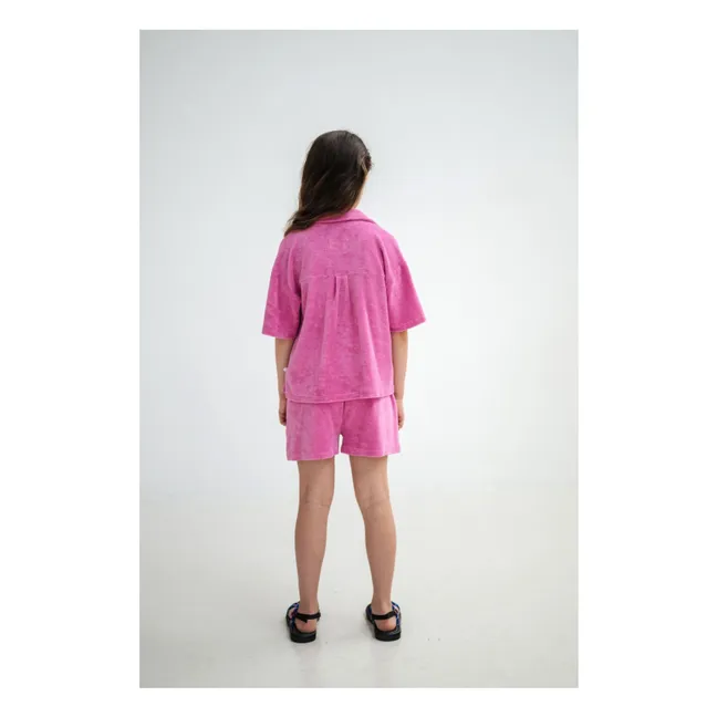 Camiseta de rizo de algodón ecológico | Rosa